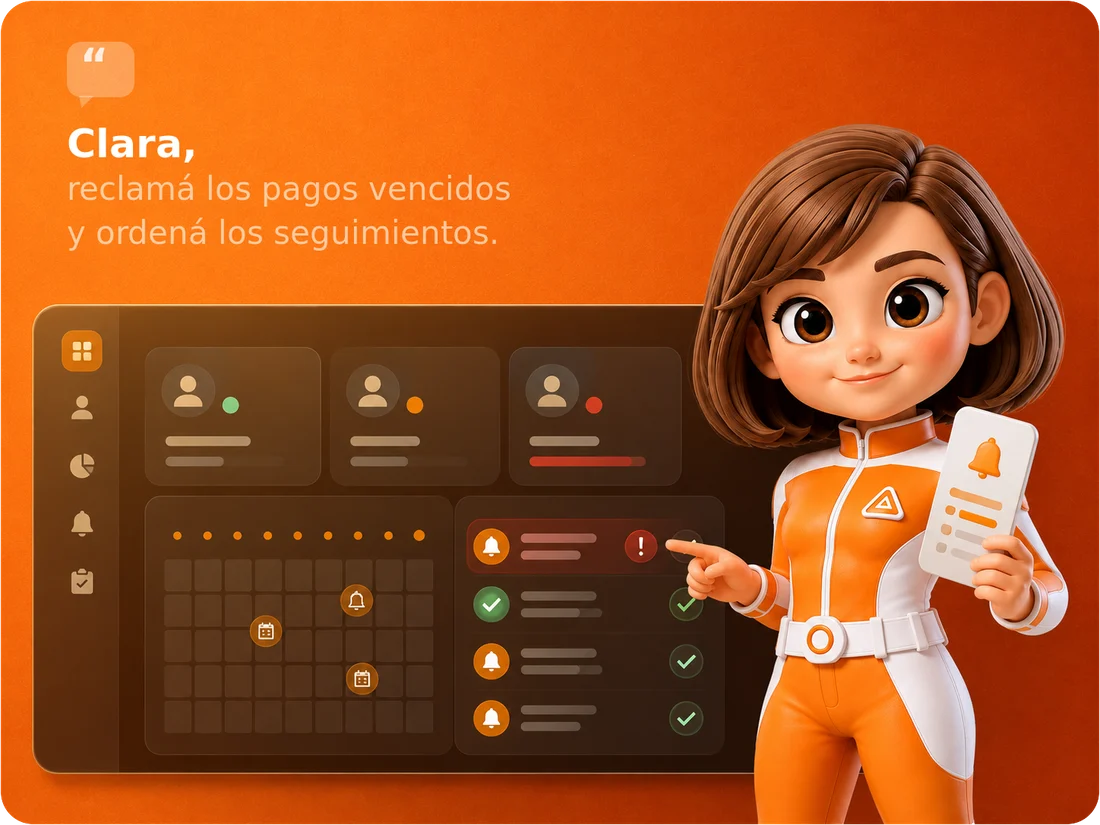 Clara en acción